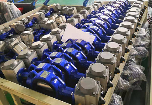 般德閥門氣動蝶閥、電動蝶閥等出口美國